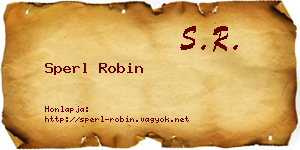 Sperl Robin névjegykártya